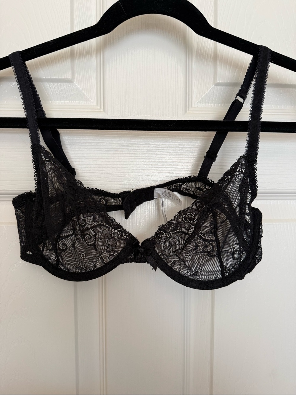 Jessica Simpson Black Sheer Lace Underwire Bra